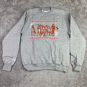 Barstool Golf X Champion Sweatshirt Men’s Medium Gray Tiger Swing Graphic